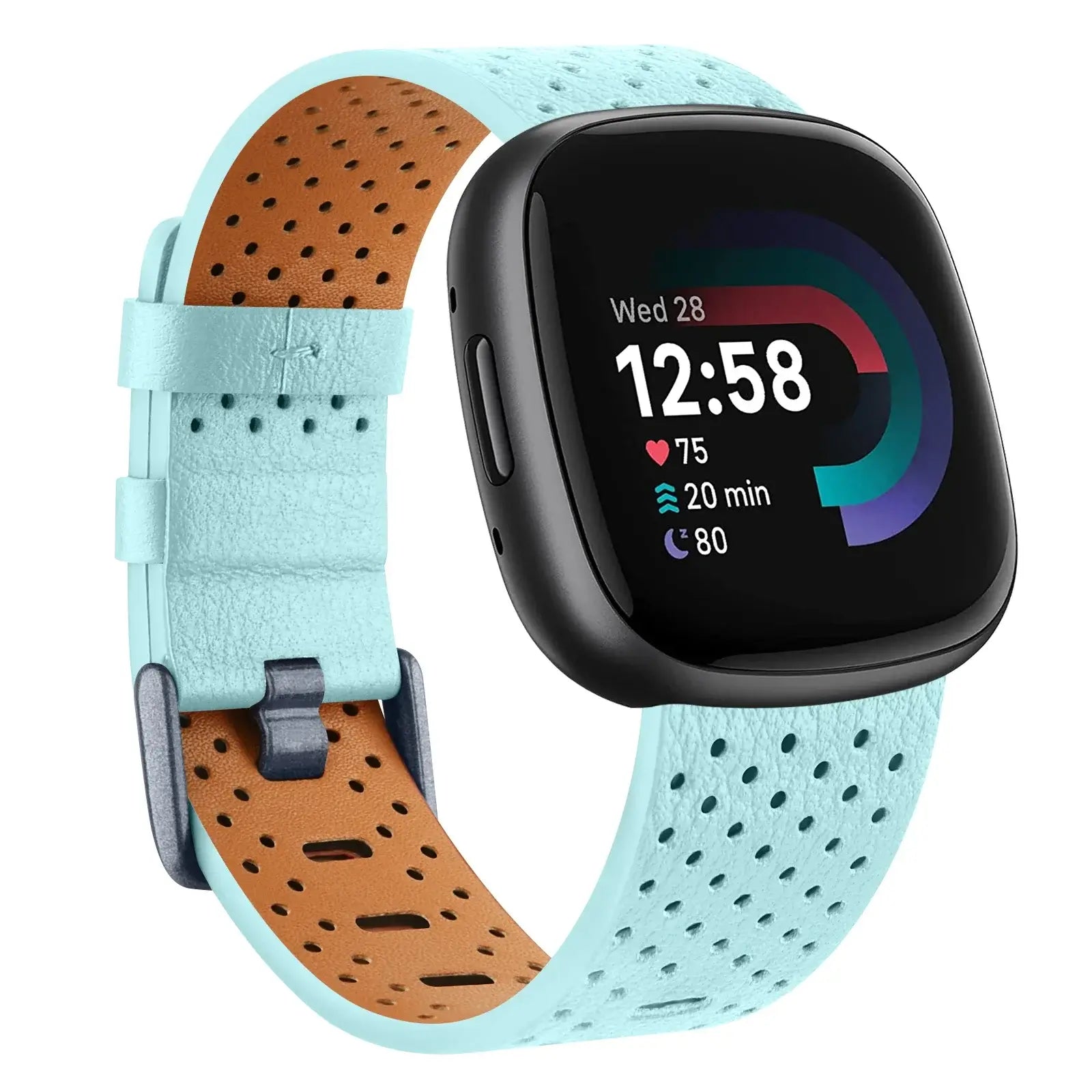 Fitbit Versa & Sense Leather Band - Stylish & Durable Design