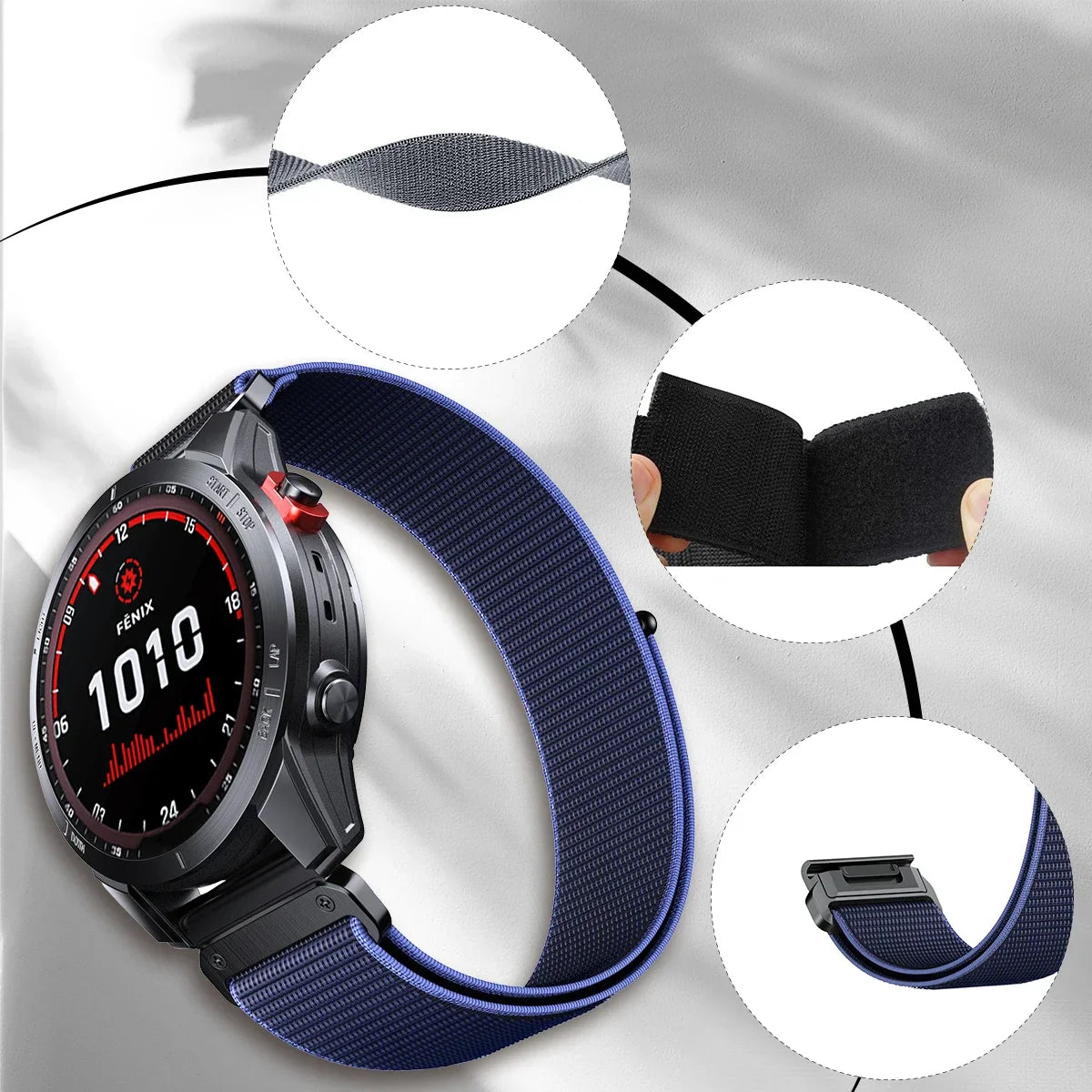 Garmin Nylon Quick Release Strap - Soft and Comfortable Band