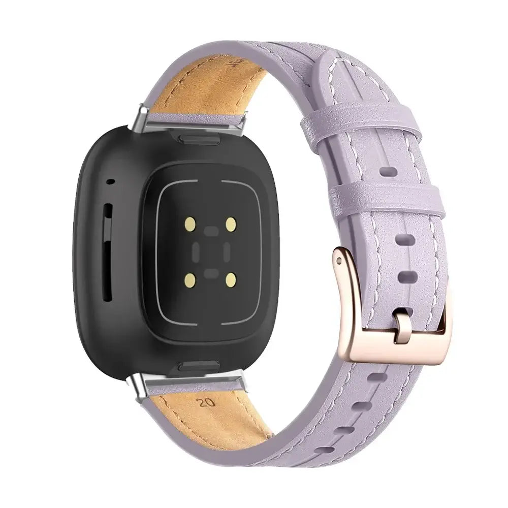 Fitbit Versa & Sense Leather Band - Premium Comfort
