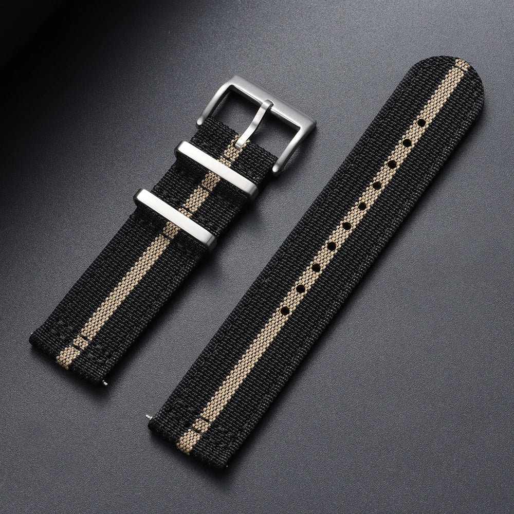 Polar Ribbed Nylon Watch Band - Quick Release Strap For Polar Watches