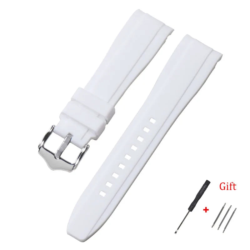 OnePlus Smartwatch Silicone Watch Band Curved End Rubber Strap Bracelet