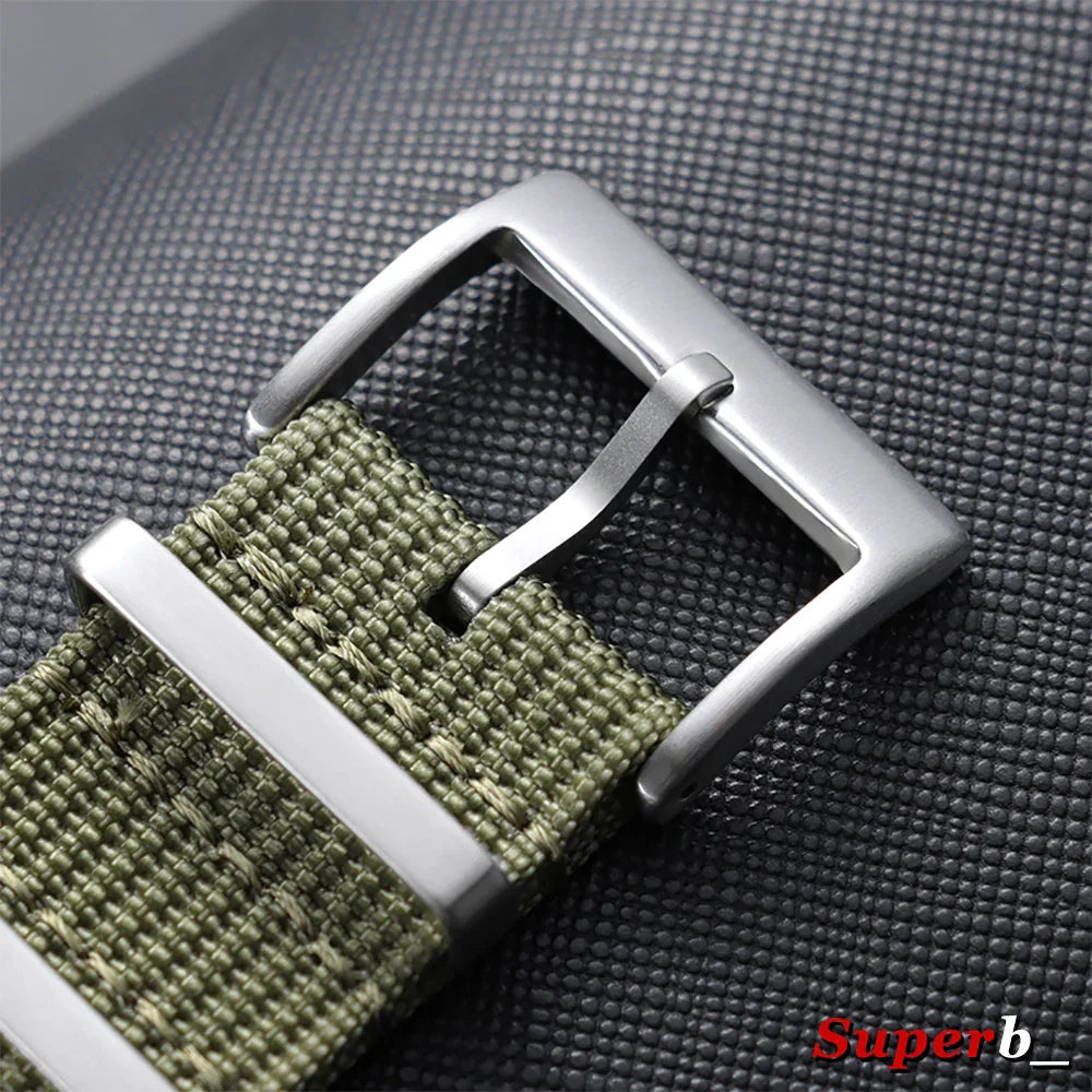 OnePlus Smartwatch Bands Ribbed Nylon Woven Canvas Fabric Quick Release Watch Straps