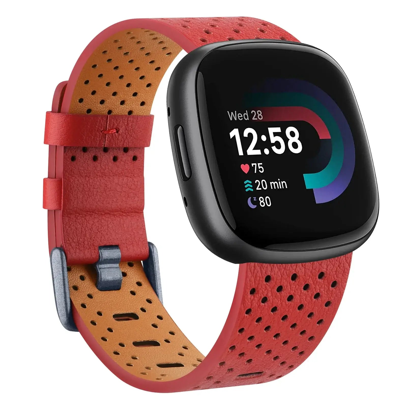 Fitbit Versa & Sense Leather Band - Stylish & Durable Design