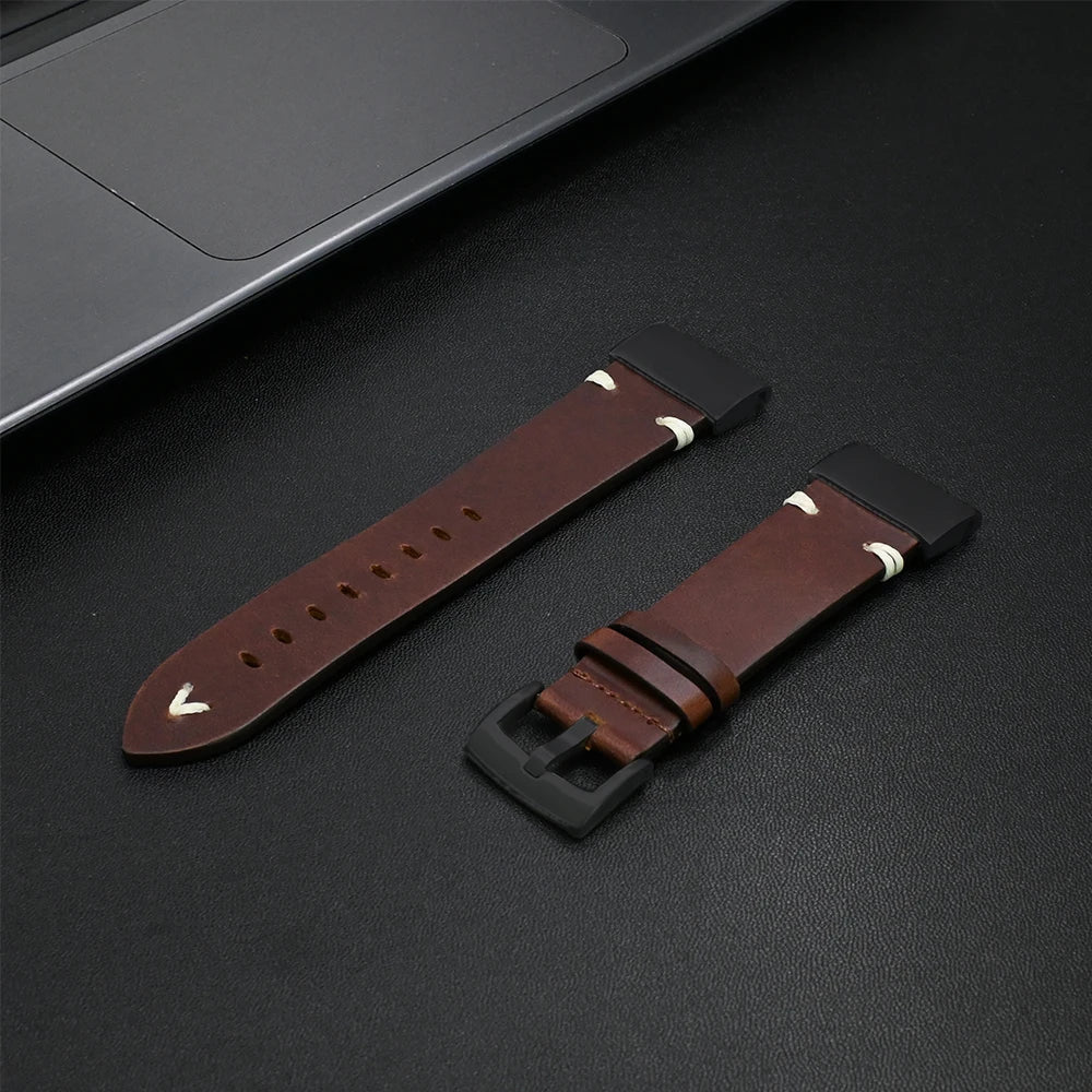 Garmin Leather Soft Strap - Premium Comfort Band