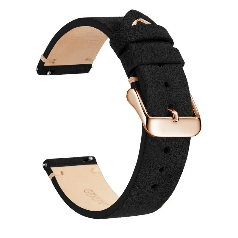Polar Leather Watch Band Quick Release Genuine Cowhide Unisex