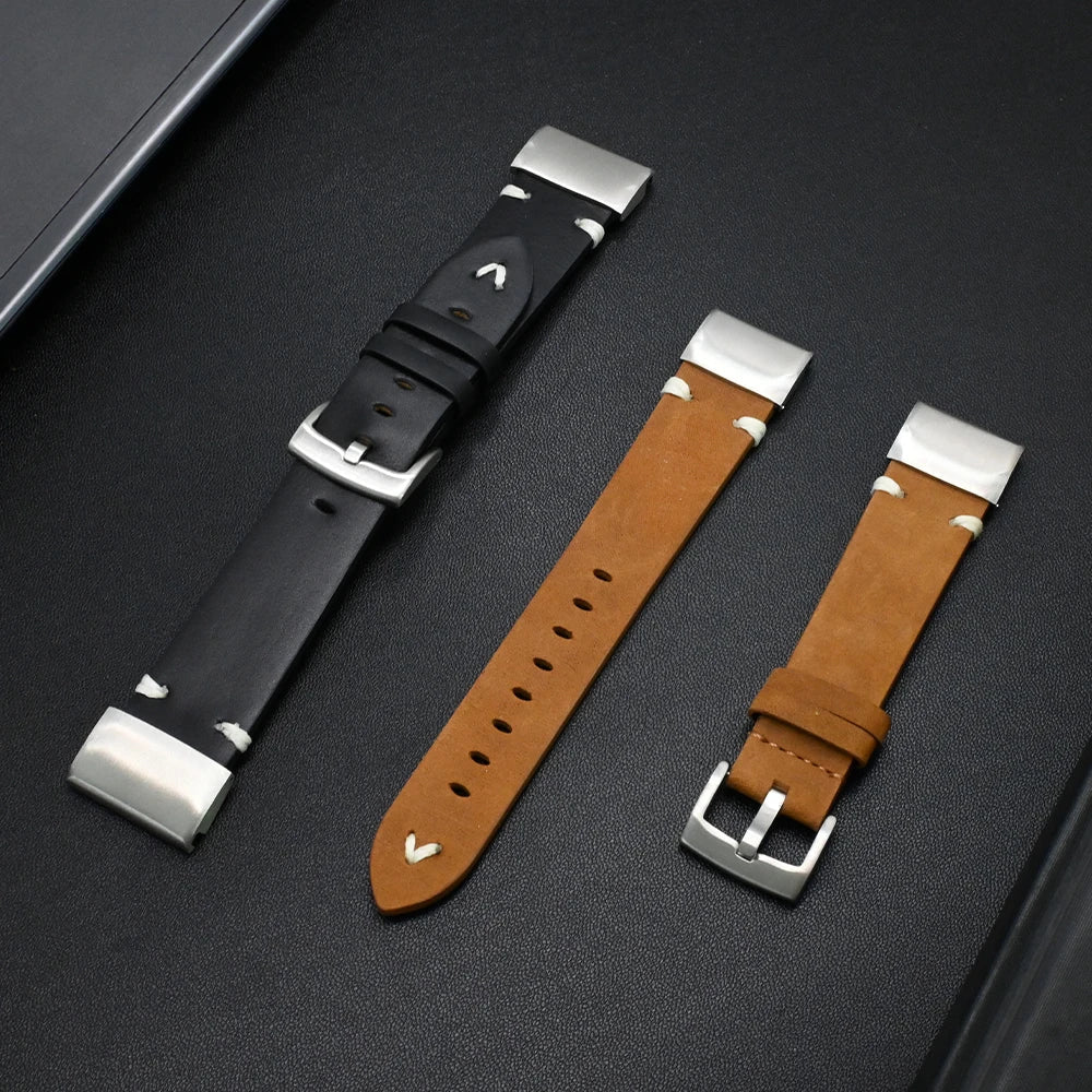 Garmin Leather Soft Strap - Premium Comfort Band