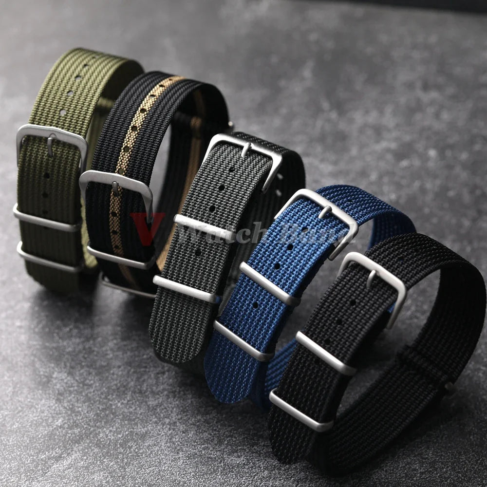 Amazfit Bands Ribbed Nylon Watch Band Durable Fabric Strap