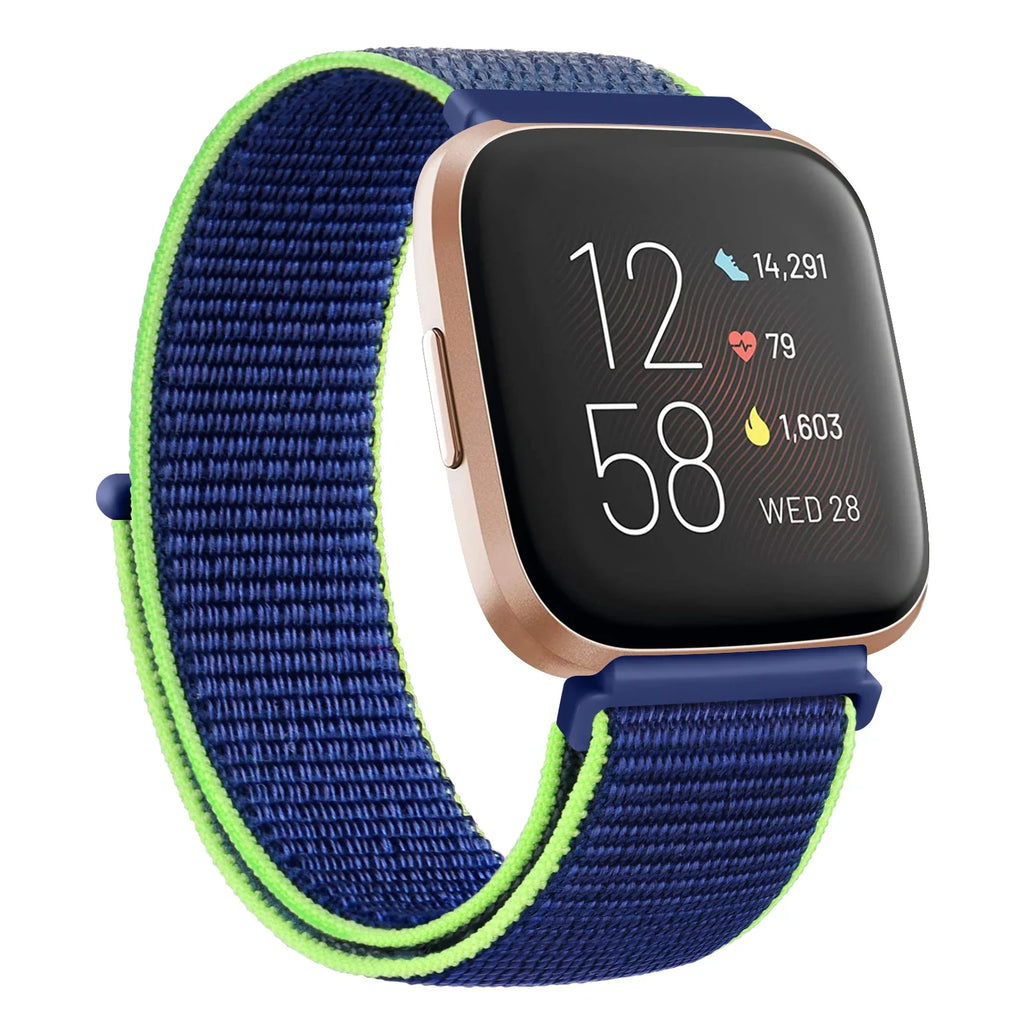 Nylon Velcro Fitbit Versa & Sense Bands