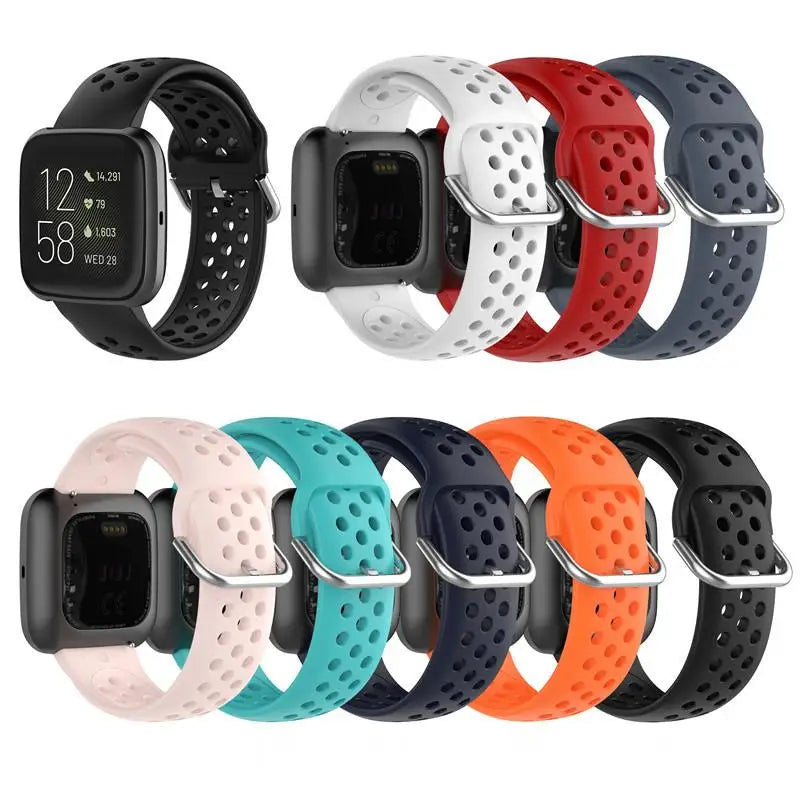 Breathable Silicone Fitbit Versa & Sense Bands