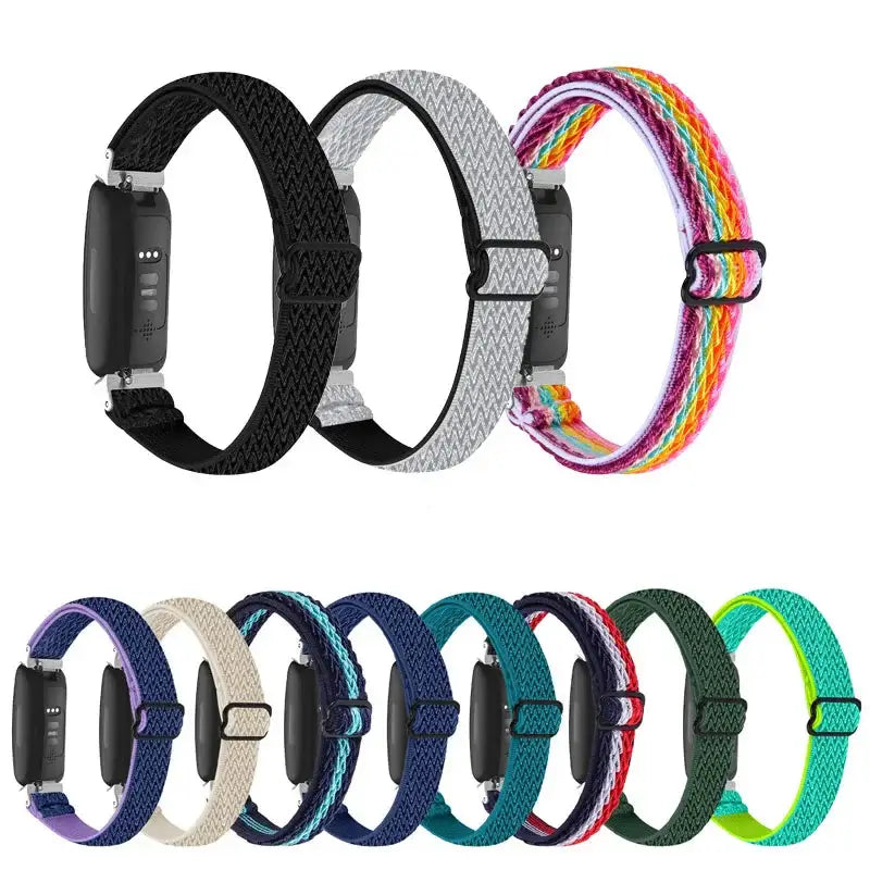 Fitbit Inspire 3, 2, 1, HR Nylon Band - Stretchy Durable Strap