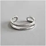 S925 Sterling Silver Adjustable Ring: Fashionable Retro Charm for Men and Women