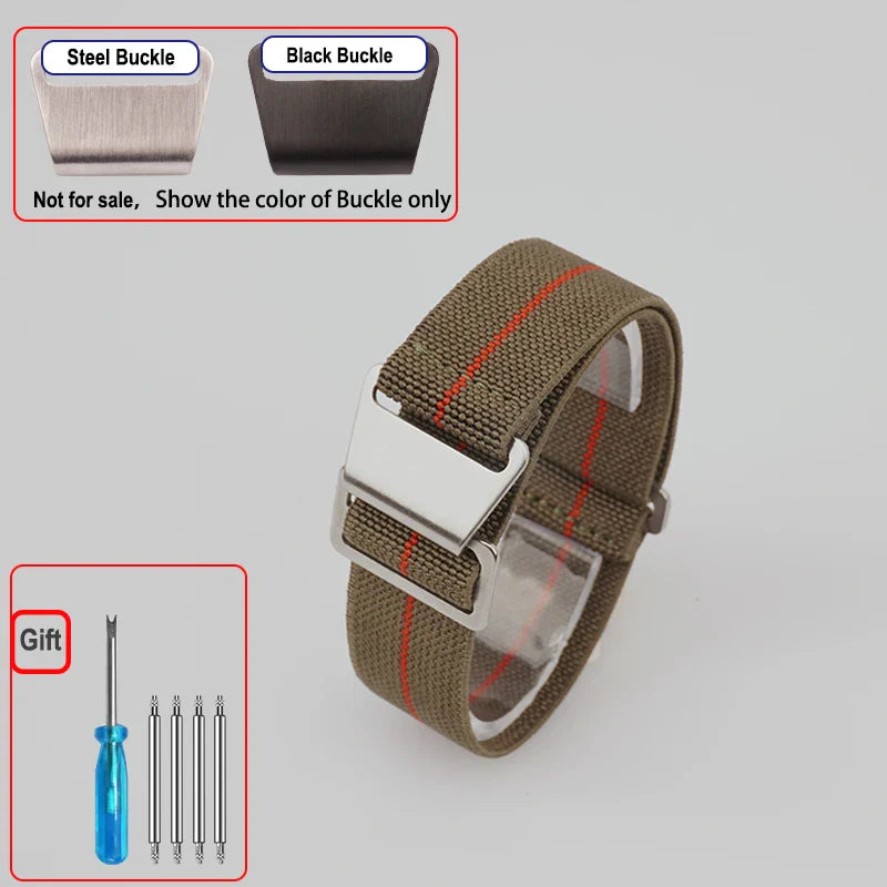 OnePlus Smartwatch Bands Nylon Elastic Parachute Fabric Watch Strap