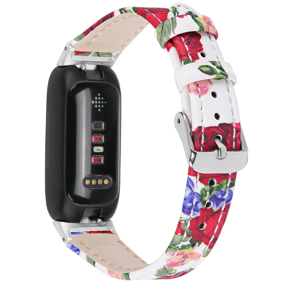 Fitbit Inspire 3 Leather Band - Stylish and Breathable Strap