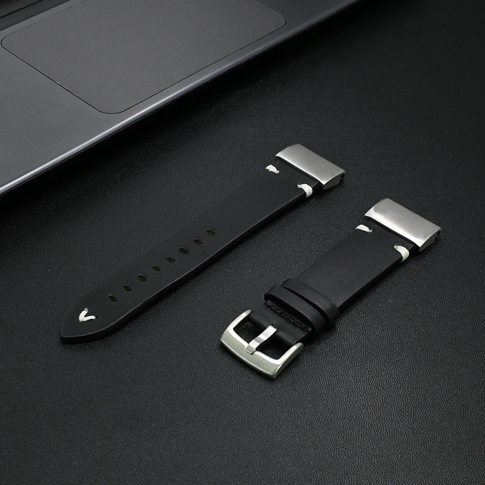 Garmin Leather Soft Strap - Premium Comfort Band