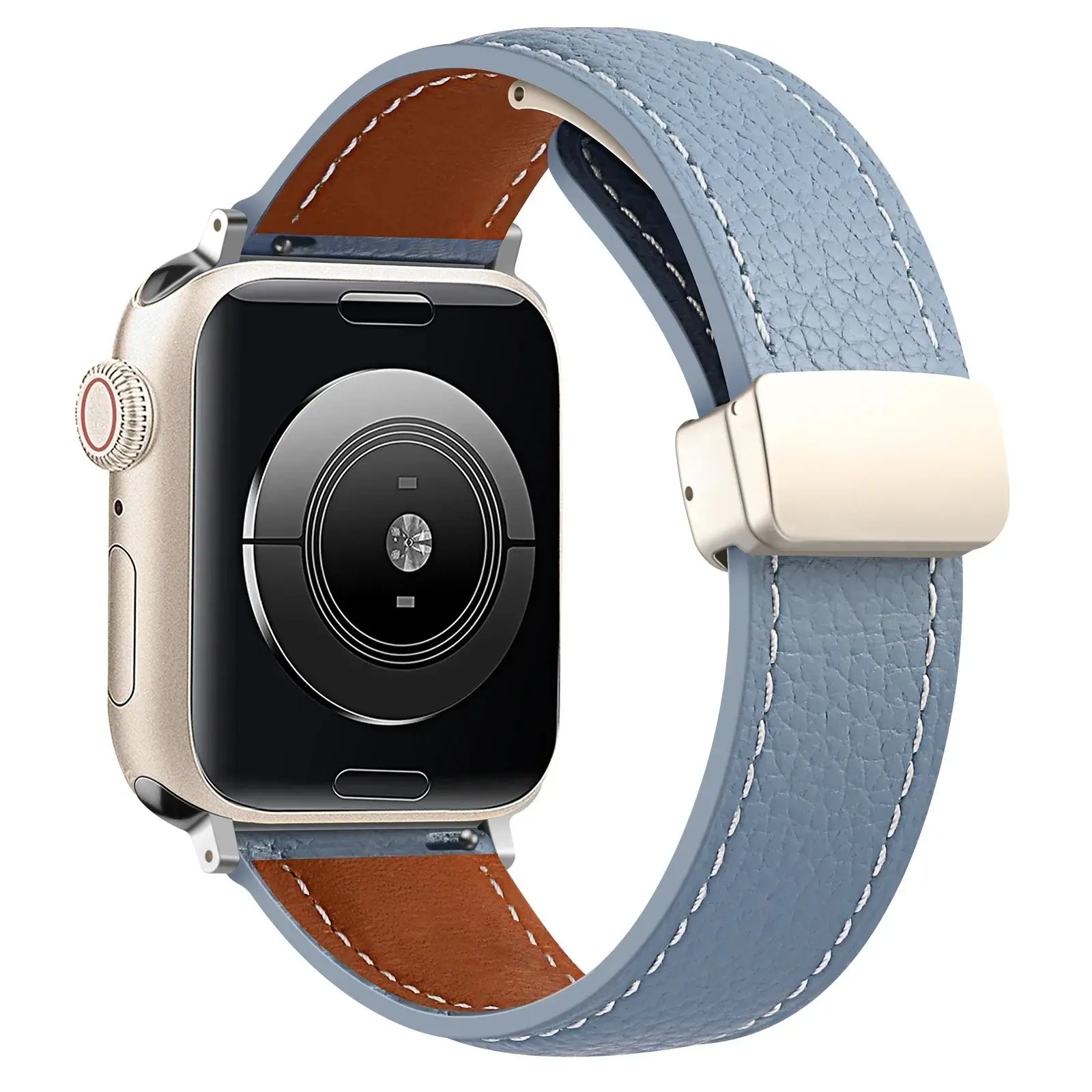 Apple Watch Leather Band - Premium Stylish Strap with Buckle