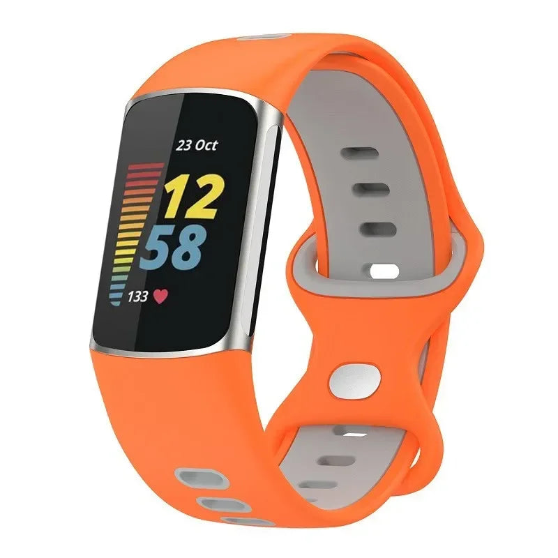 Fitbit Charge 5 6 Soft Silicone Strap - Sports Band