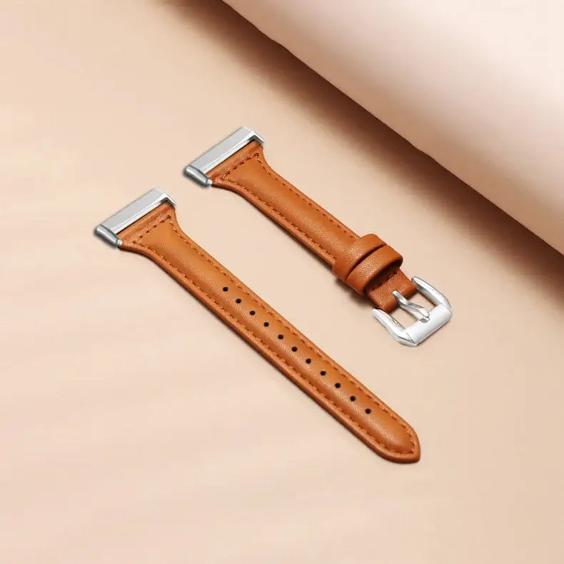 Fitbit Versa & Sense Leather Band - Classic and Stylish