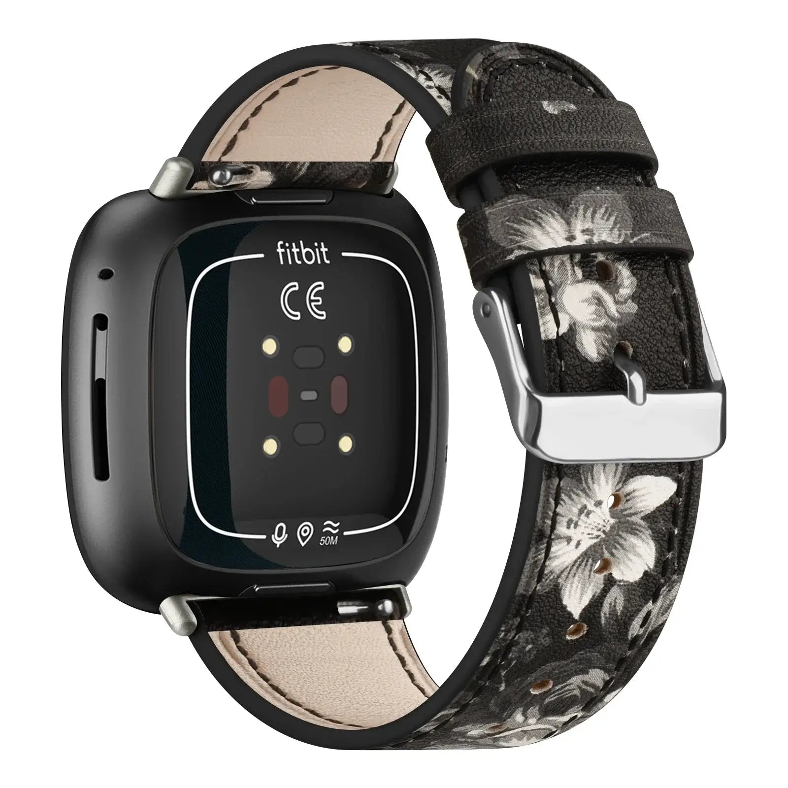 Fitbit Versa & Sense Leather Band - Stylish Durable Design