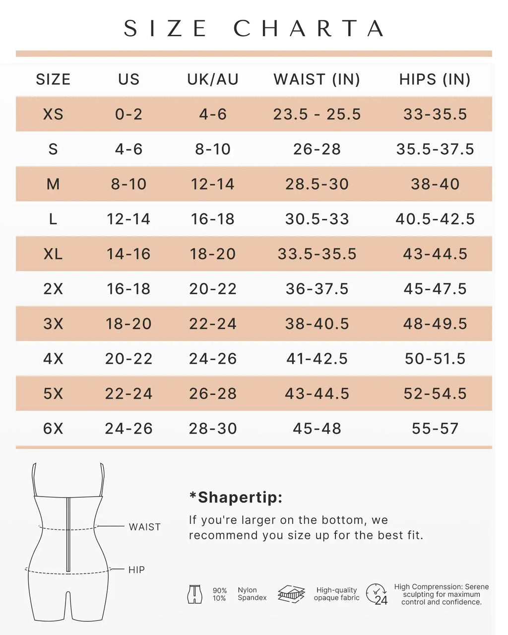 SHAPELLX Colombianas Shapewear for Women - Postpartum Black Body Shaper