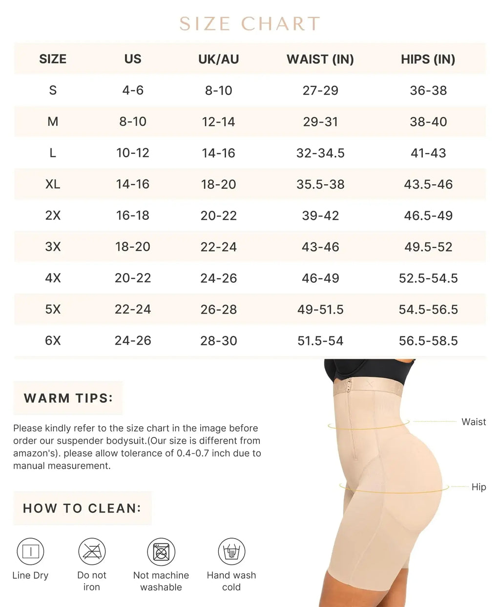 SHAPELLX High-Waisted Tummy Control Shapewear - Butt Lifting Body Shaper Shorts (3X-Large, A2-Beige)