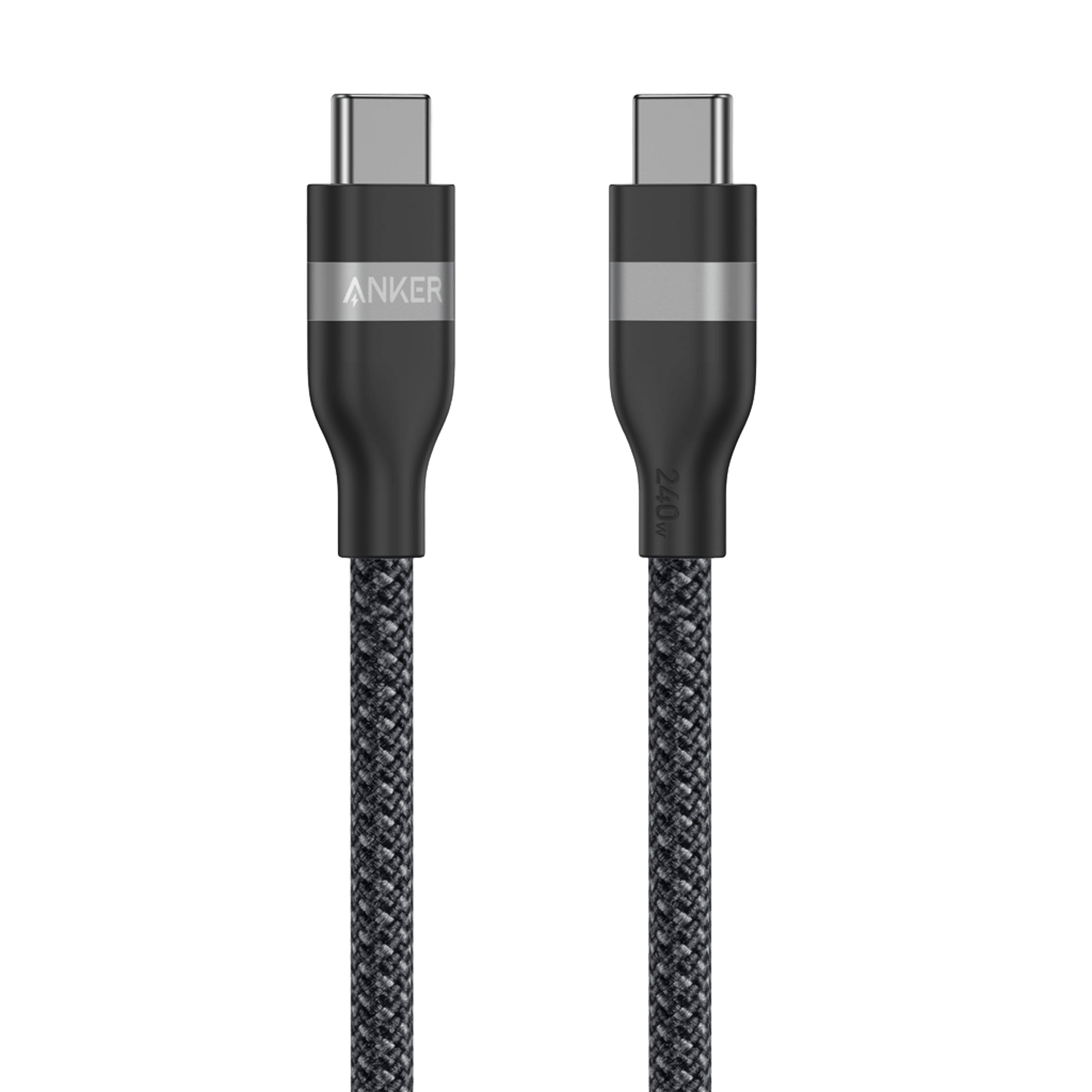 Anker USB-C to USB-C Cable (3 ft / 6 ft, 240W, Upcycled-Braided)