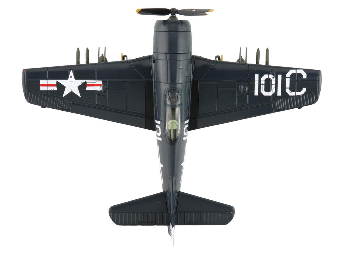 Grumman F8F-2 Bearcats Fighter Aircraft "121717 VF-61 Jolly Rogers" (1949) United States Navy "SkyMax Flying Heroes" Series 1/72 Diecast Model by Hobby Master