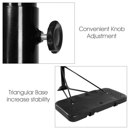 43 Inch Indoor Outdoor Height Adjustable Basketball Hoop