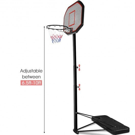 43 Inch Indoor Outdoor Height Adjustable Basketball Hoop
