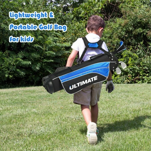 Junior Complete Golf Club Set For Age 8 to 10-Blue