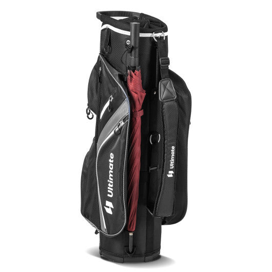 Golf Cart Bag with 14 Way Top Dividers-Blue