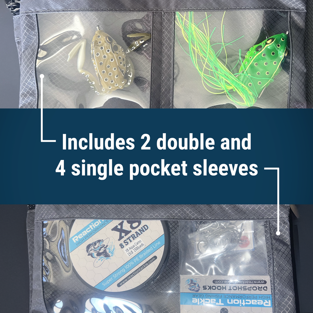 Reaction Tackle Splash Proof Bait Binder and Tackle Storage - New