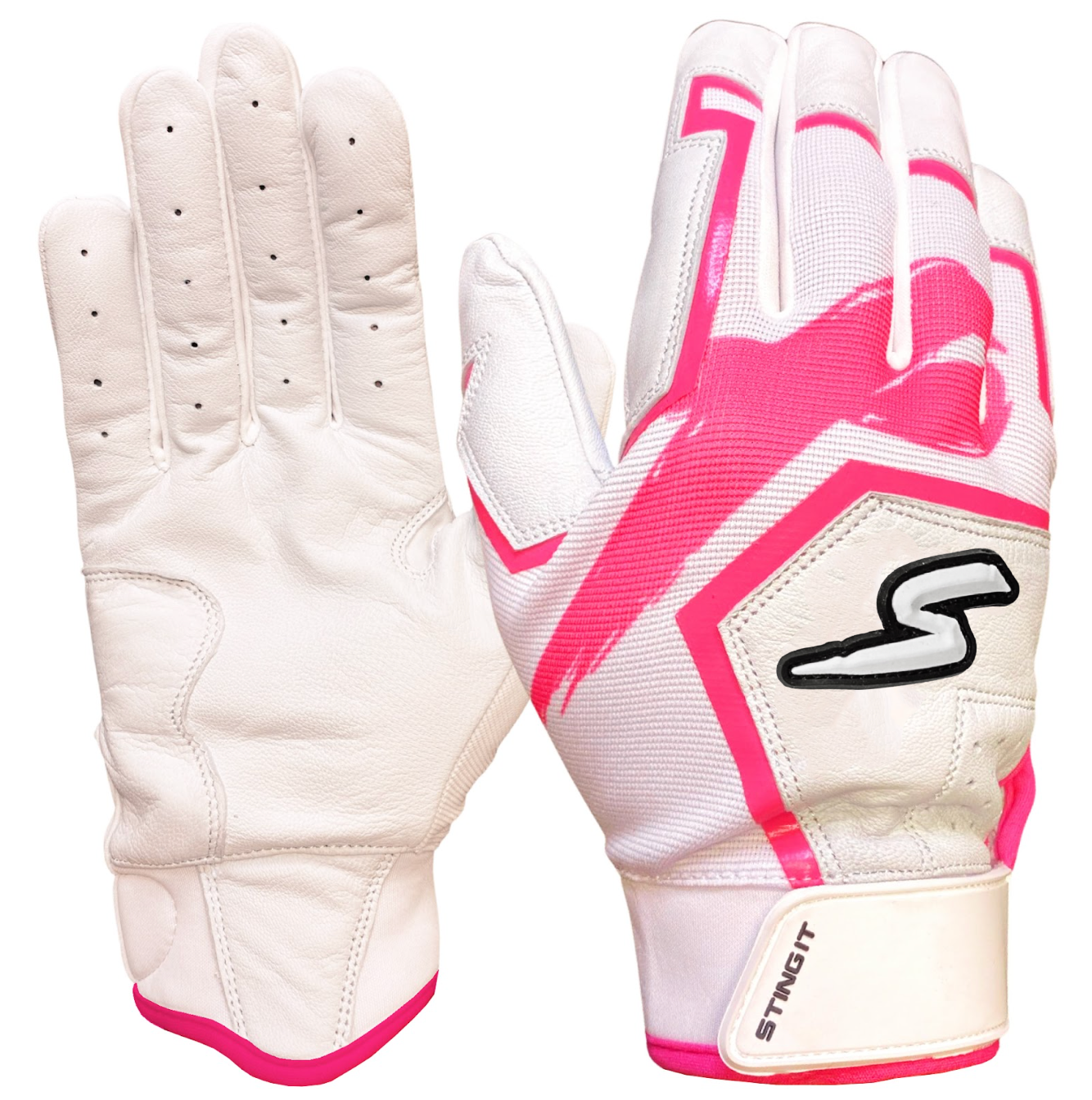 Sting Squad Batting Gloves - Pink Breast Cancer Awareness