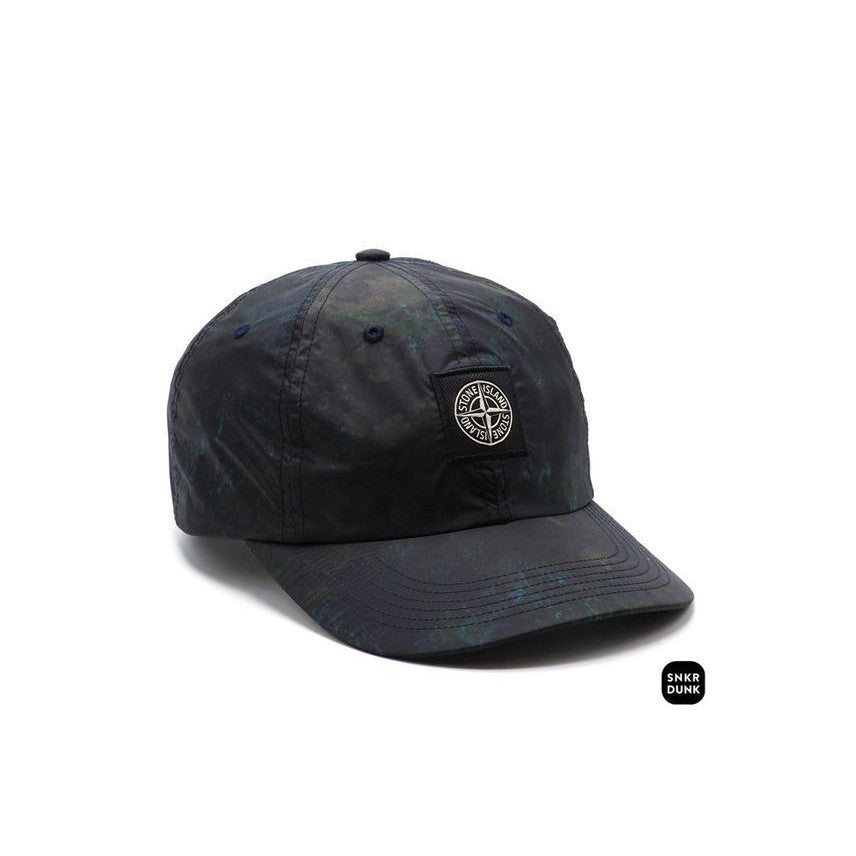 Supreme / Stone Island Painted Camo Nylon 6-Panel "Dark Teal"