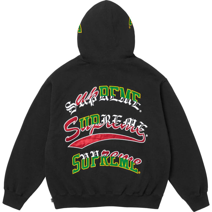 Supreme Multi Logos Hooded Sweatshirt Black