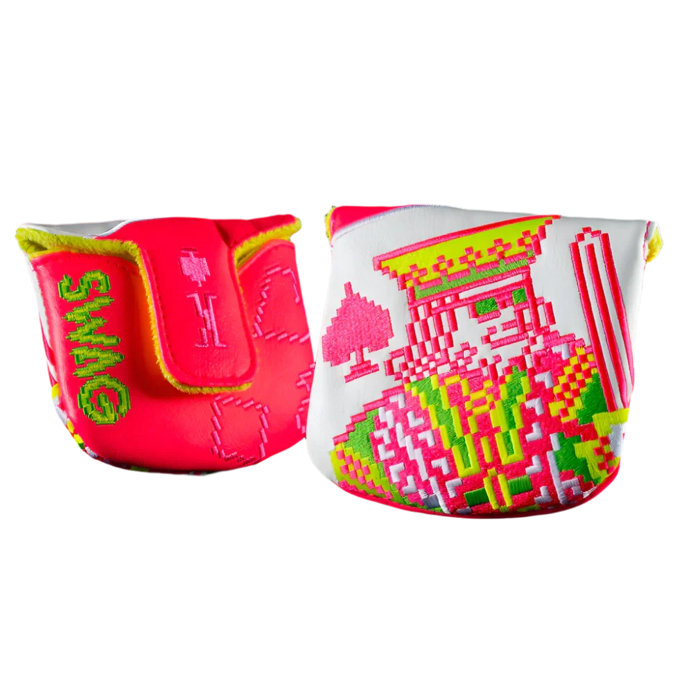 Swag Golf - 8-Bit King Pink/Green Mallet Putter Headcover *opened, no bag*