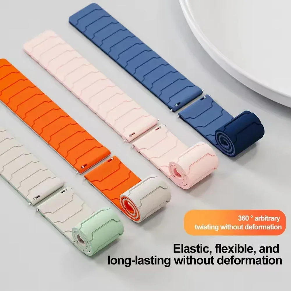 Amazfit Silicone Magnetic Watch Band Replacement Strap For Sports Watch