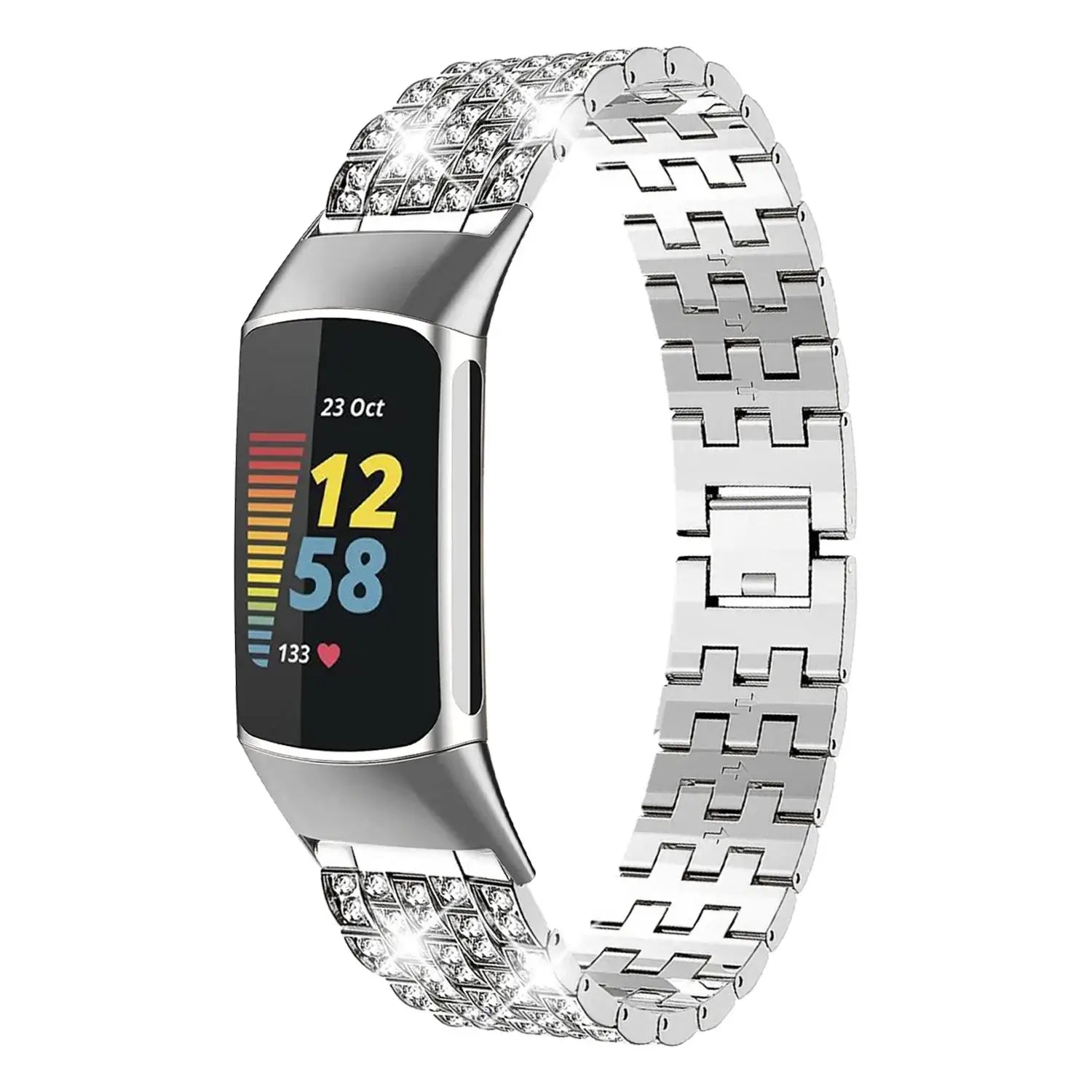 Fitbit Charge 5 6 3 4 Metal Band - Stylish Durable Strap