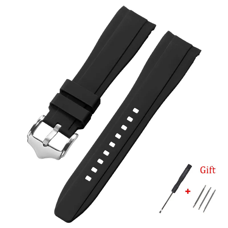 Polar Silicone Watch Band For Polar Smartwatch, Curved End, Unisex, Waterproof