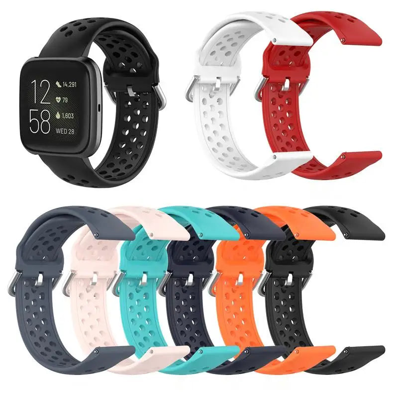 Breathable Silicone Fitbit Versa & Sense Bands