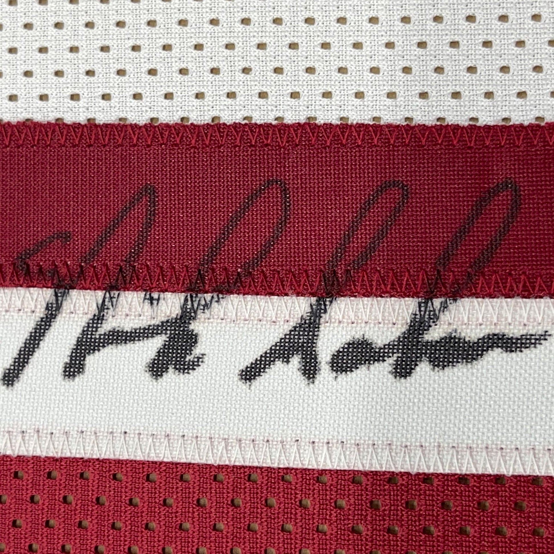 Framed Autographed/Signed Nick Saban 35x39 Alabama Split Pro Cut College Football Jersey PSA/DNA COA