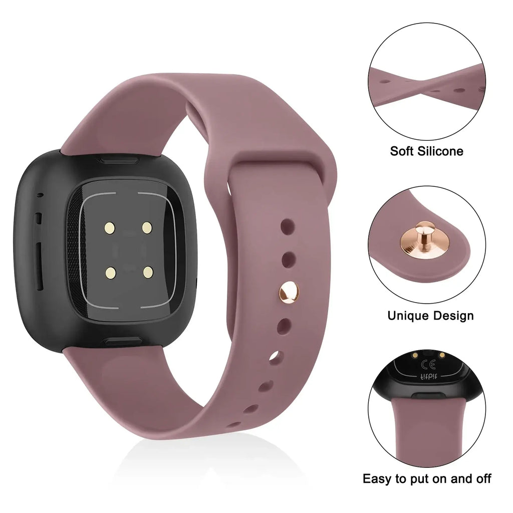 Fitbit Versa & Sense Silicone Band - Soft Colorful Straps