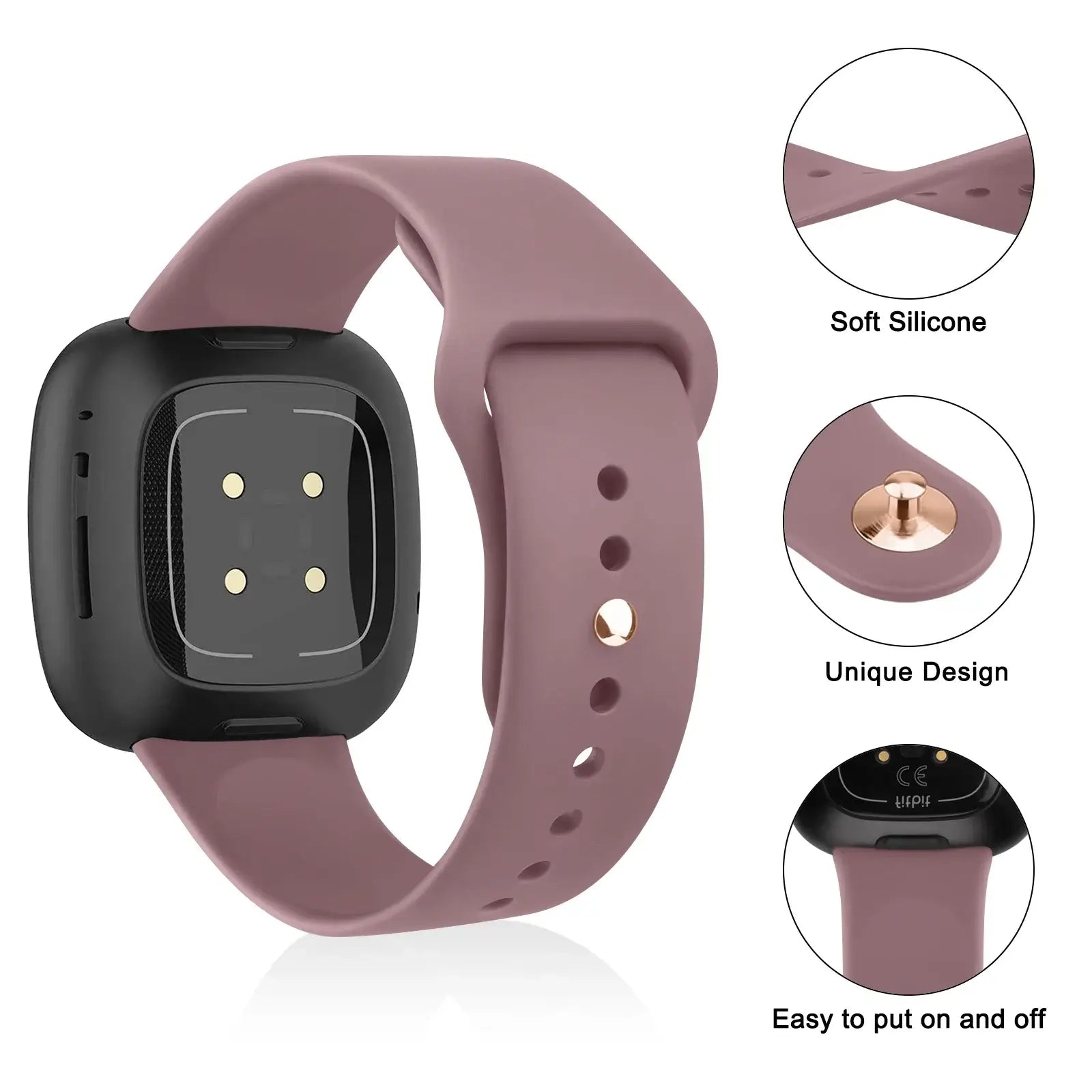 Fitbit Versa & Sense Silicone Band - Soft Colorful Straps