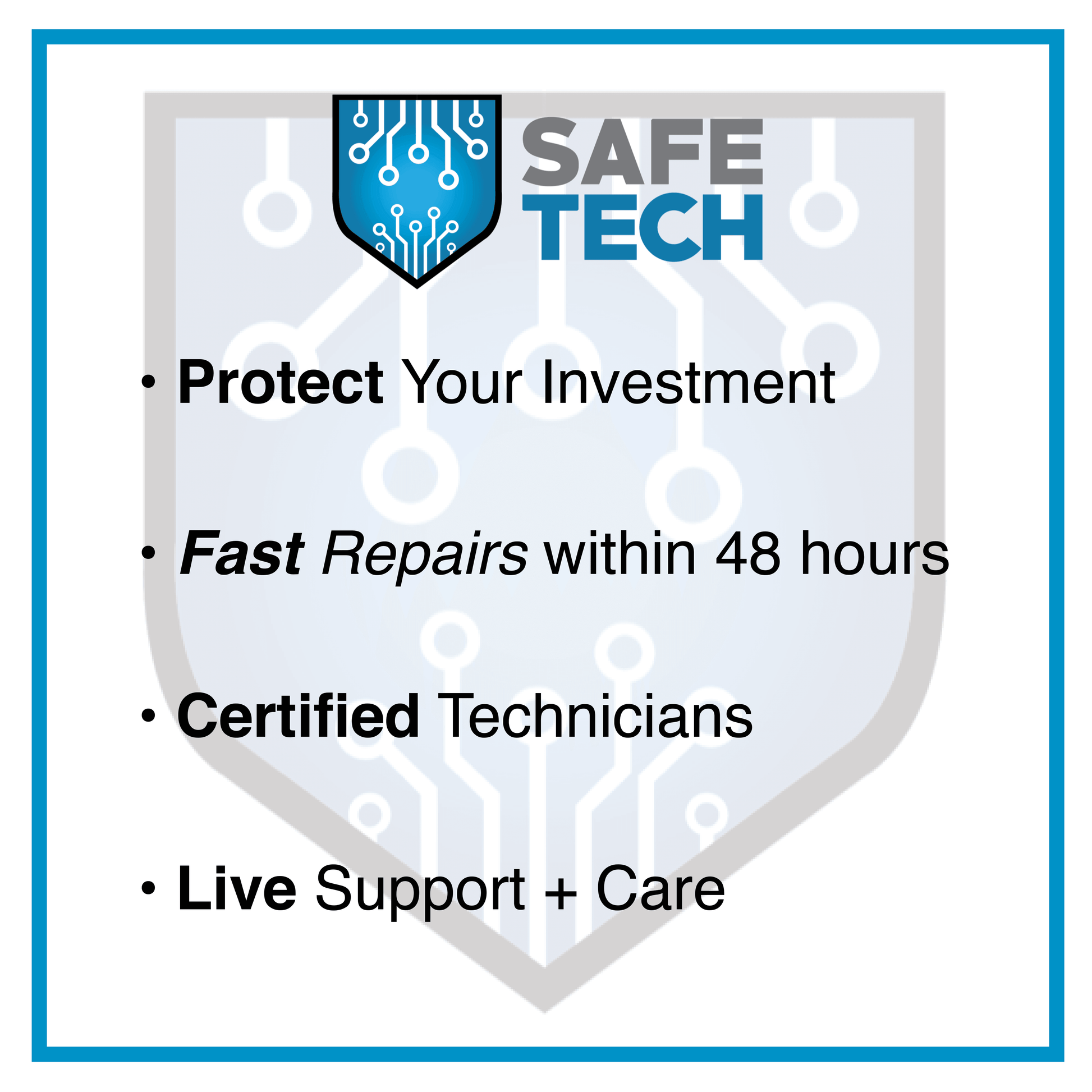 SafeTech Warranty Protection Plan - Up to $2000