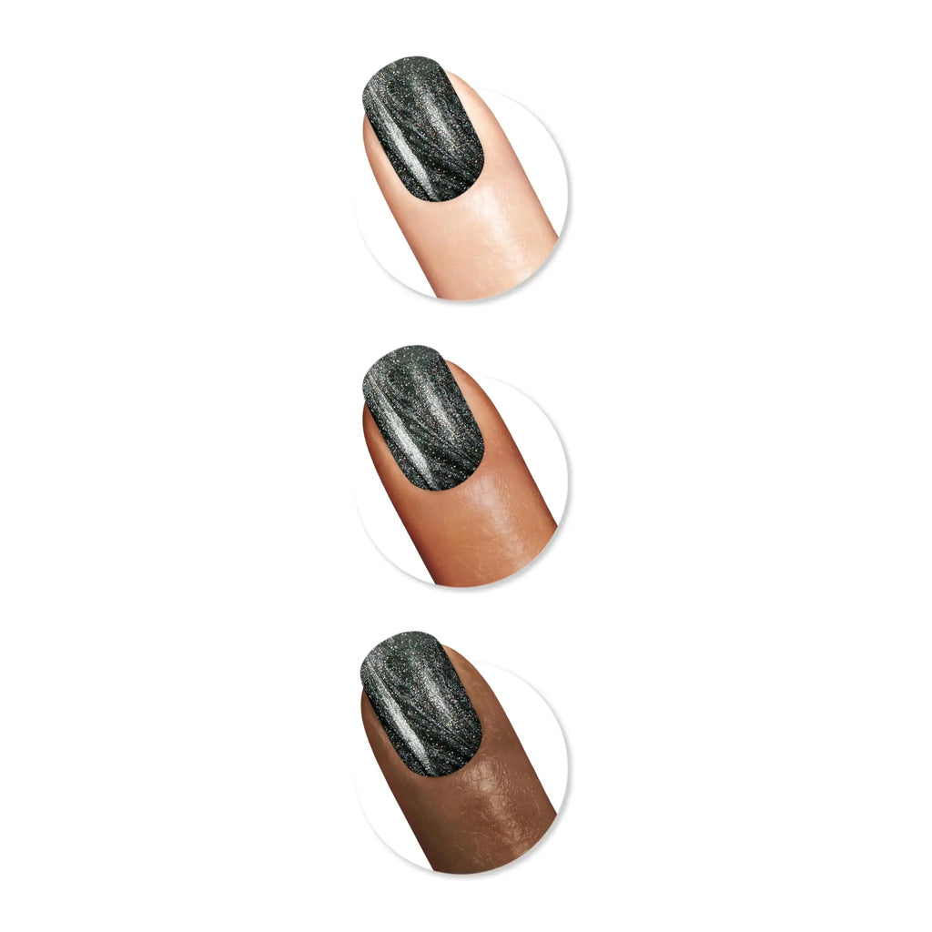 Sally Hansen Insta-Dri® Holo-Glow Chrome Zone - Metallic Black Quick Dry Nail Polish (0.3 Fl Oz)