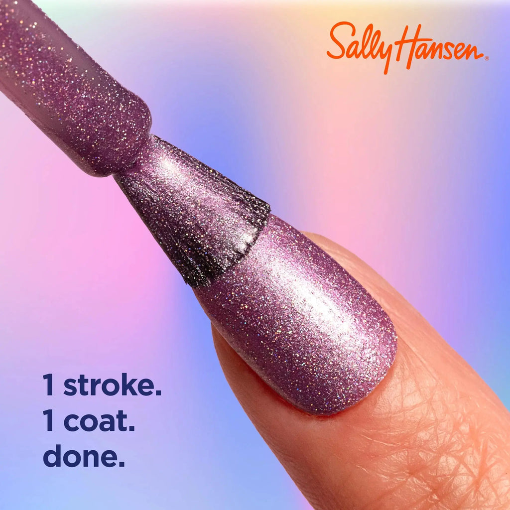Sally Hansen Insta-Dri® Holo-Glow Chrome Zone - Metallic Black Quick Dry Nail Polish (0.3 Fl Oz)