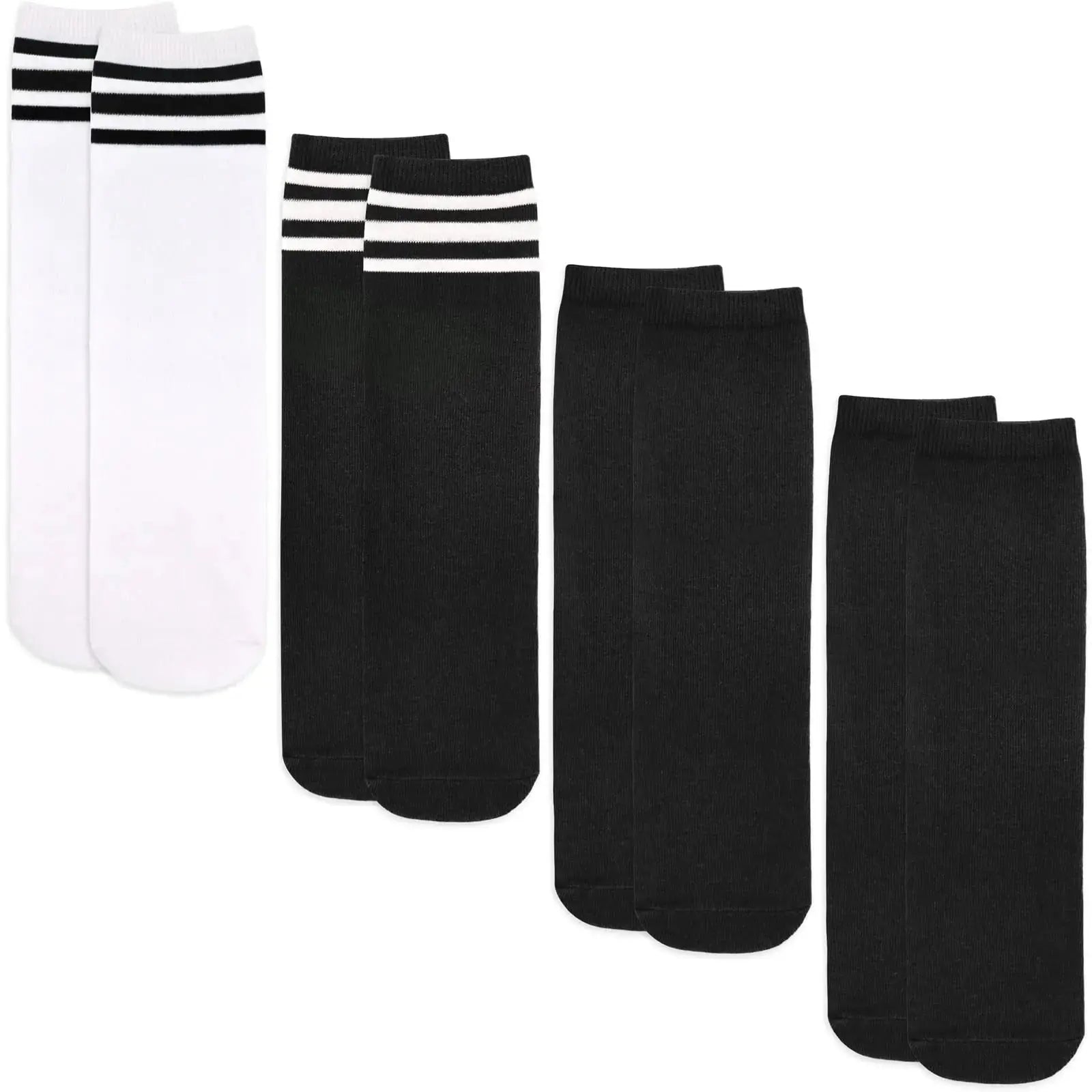 Sarfel 4 Pairs Kids Soccer Socks -  Knee High Toddler Soccer Socks | For Girls & Boys