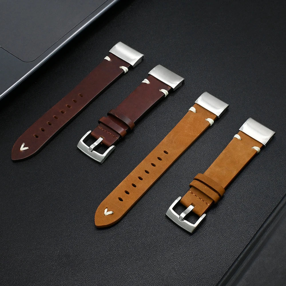 Garmin Leather Soft Strap - Premium Comfort Band