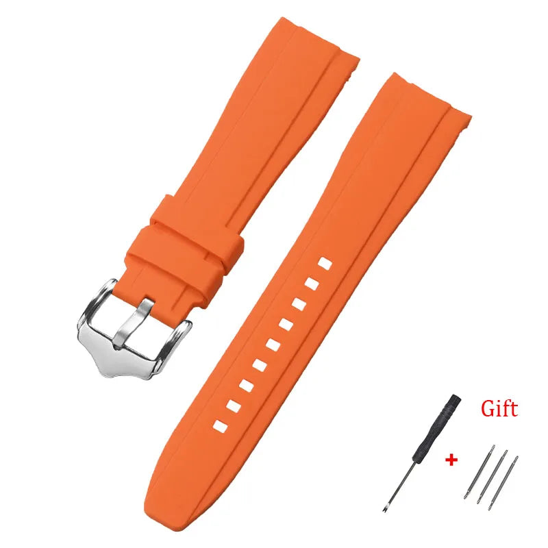OnePlus Smartwatch Silicone Watch Band Curved End Rubber Strap Bracelet