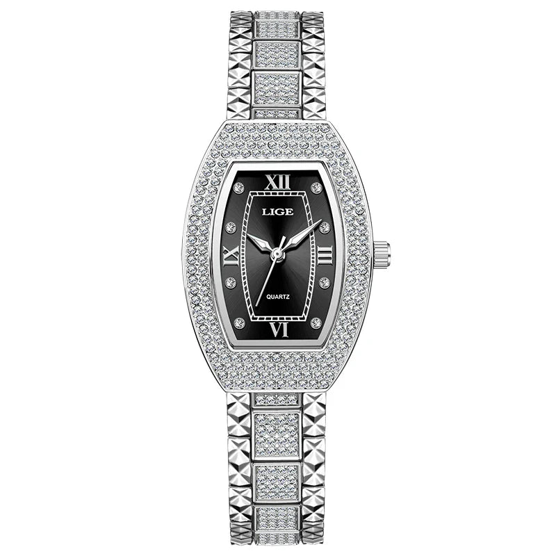 Women's Diamond Crystal Stainless Steel Dress Watch