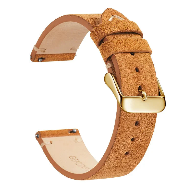 Polar Leather Watch Band Quick Release Genuine Cowhide Unisex